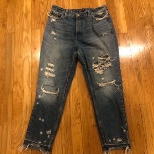Abercrombie High Rise Mom Jeans